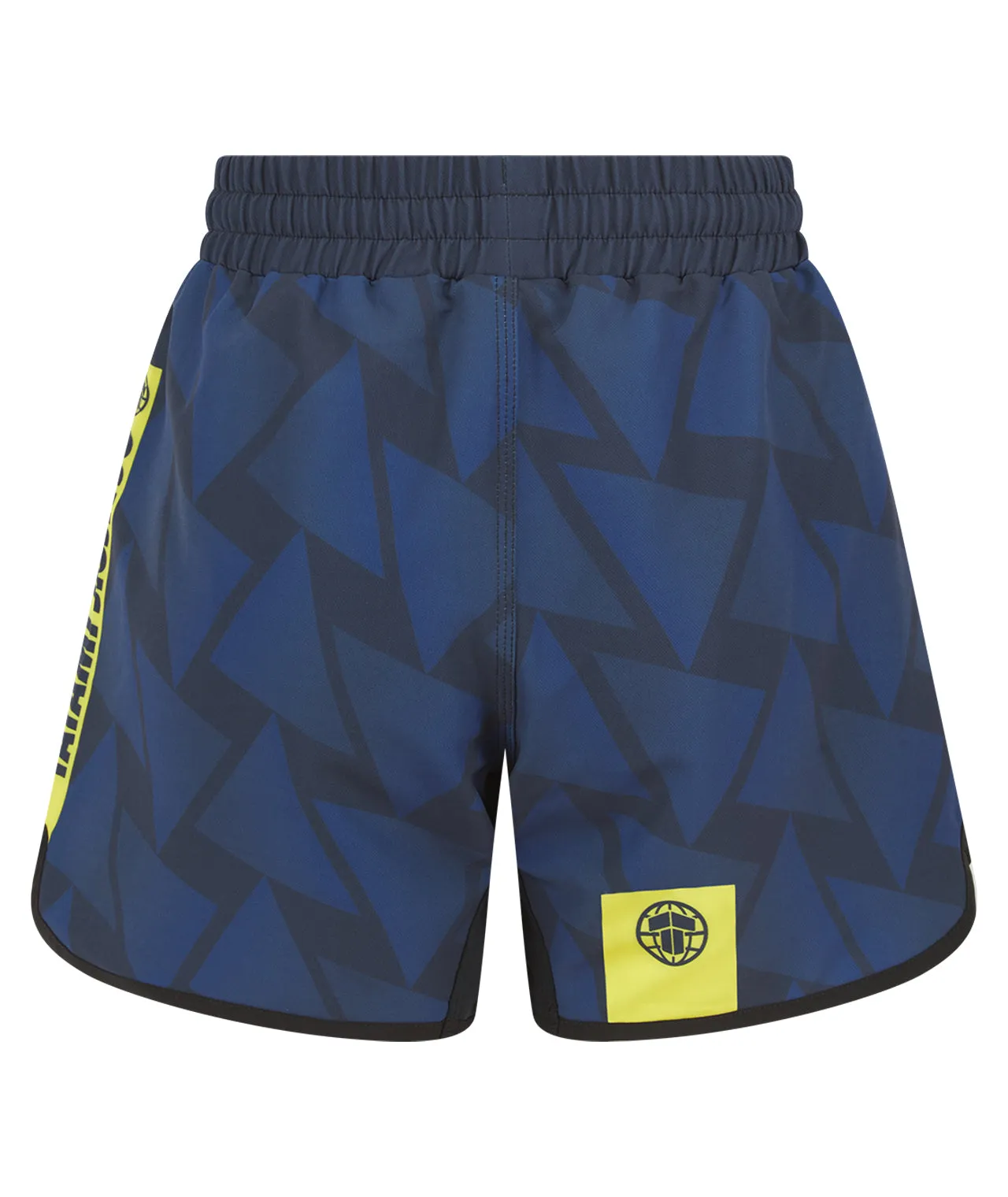 Ladies Abstract High Cut Shorts - Navy