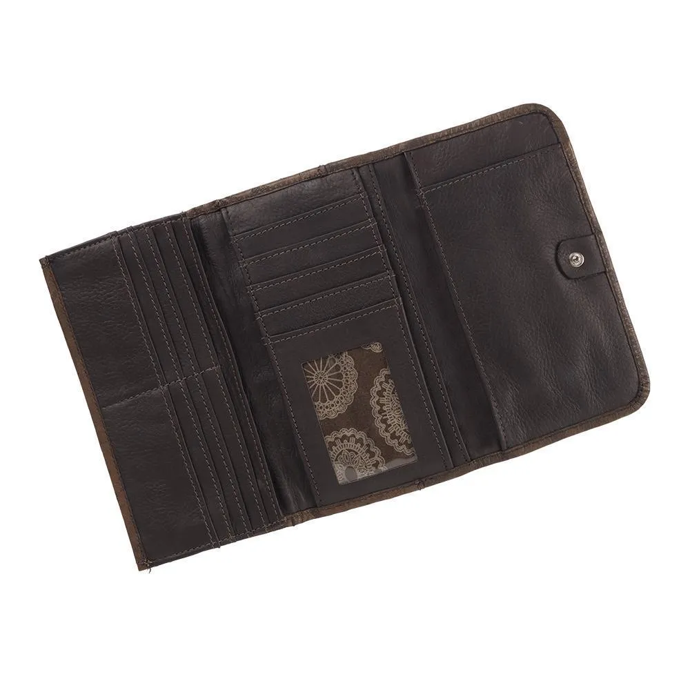 Lariats & Lace Ladies Tri-Fold Wallet