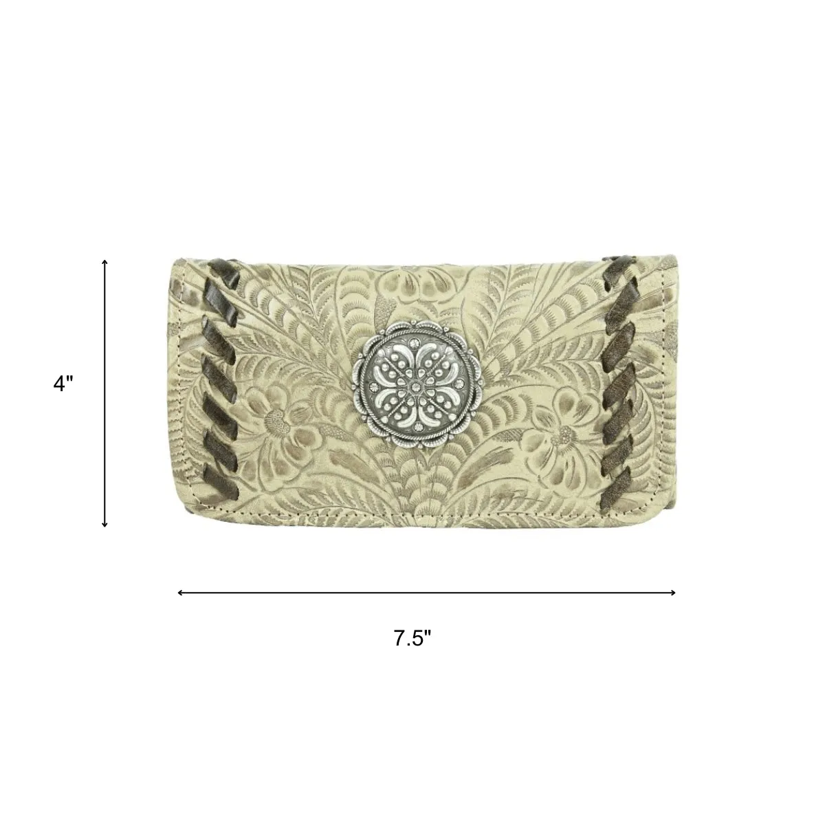 Lariats & Lace Ladies Tri-Fold Wallet