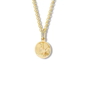 Le Coq Gaulois Necklace Pendant Yellow Gold