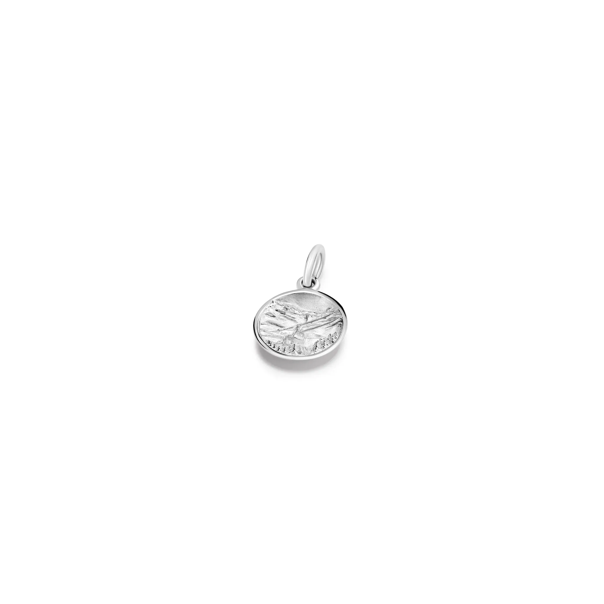 Le Ski Necklace Pendant Silver