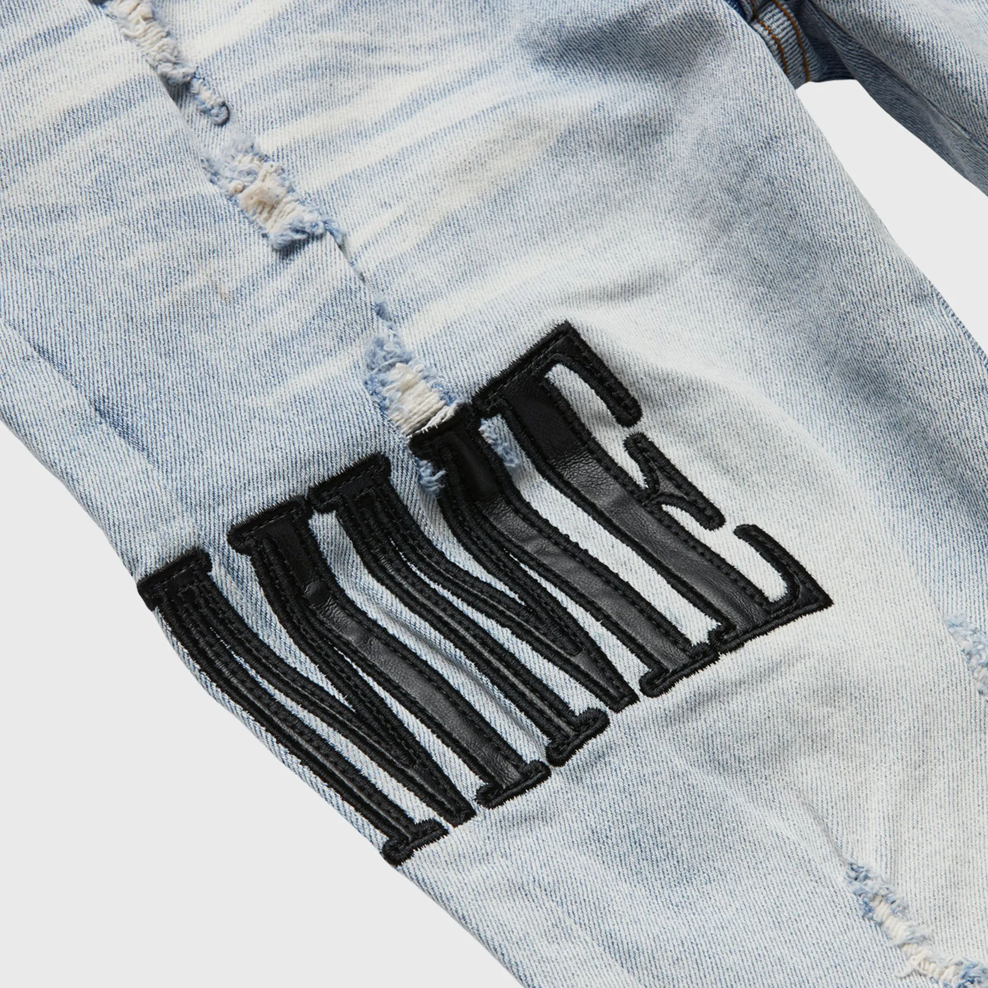 Letterman Denim Blue With Black Letters