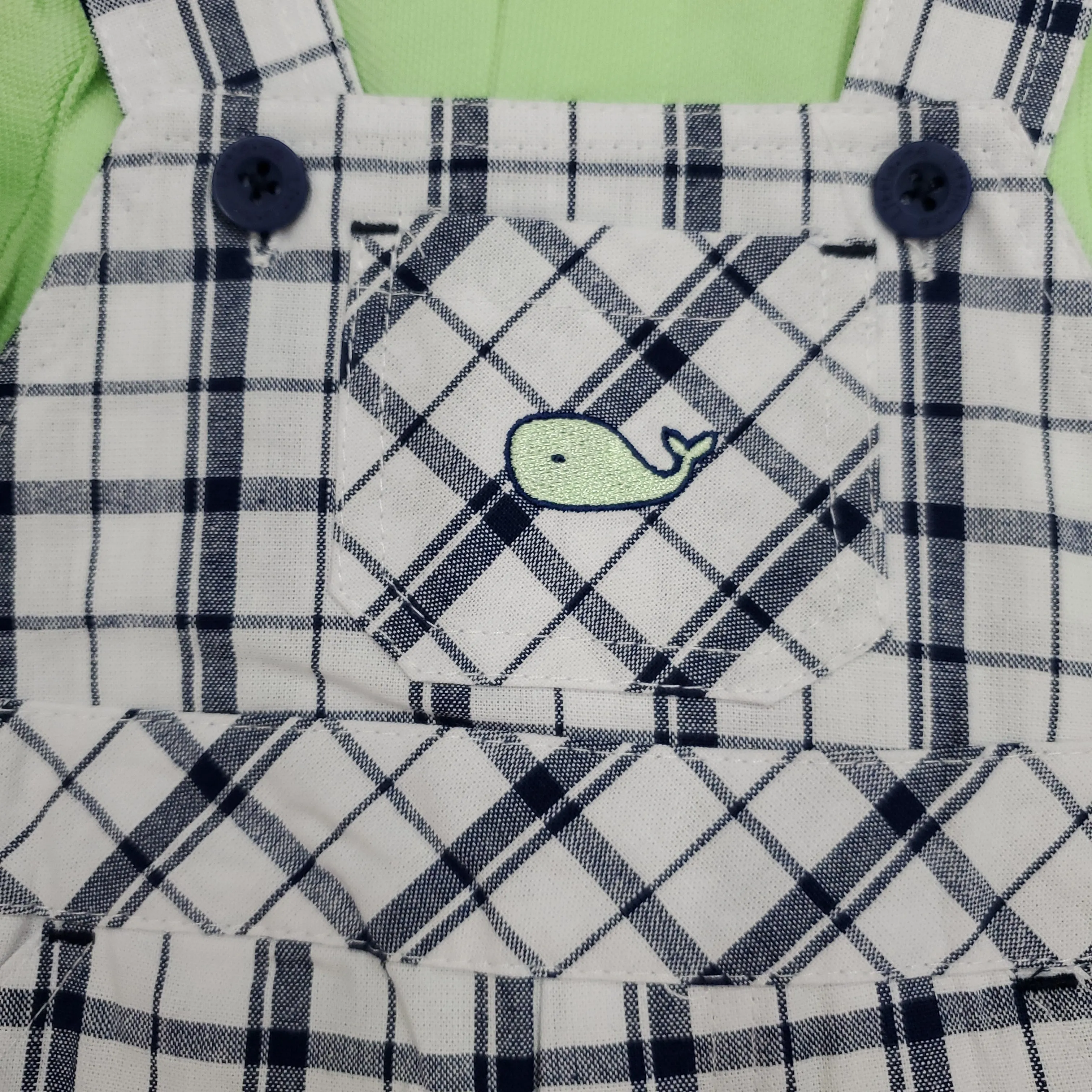 LITTLE ME WHALE SHORTALL SET