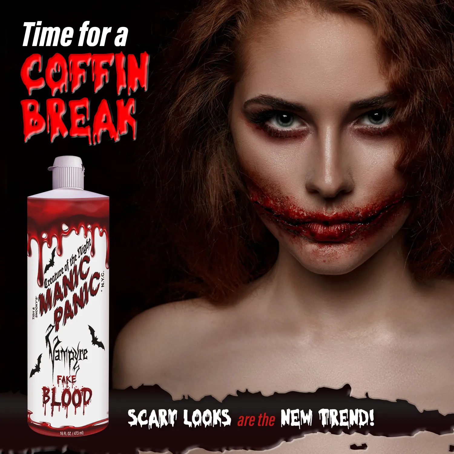 Manic Panic Creature of the Night: Vampire Fake Blood Vibrant Halloween Makeup