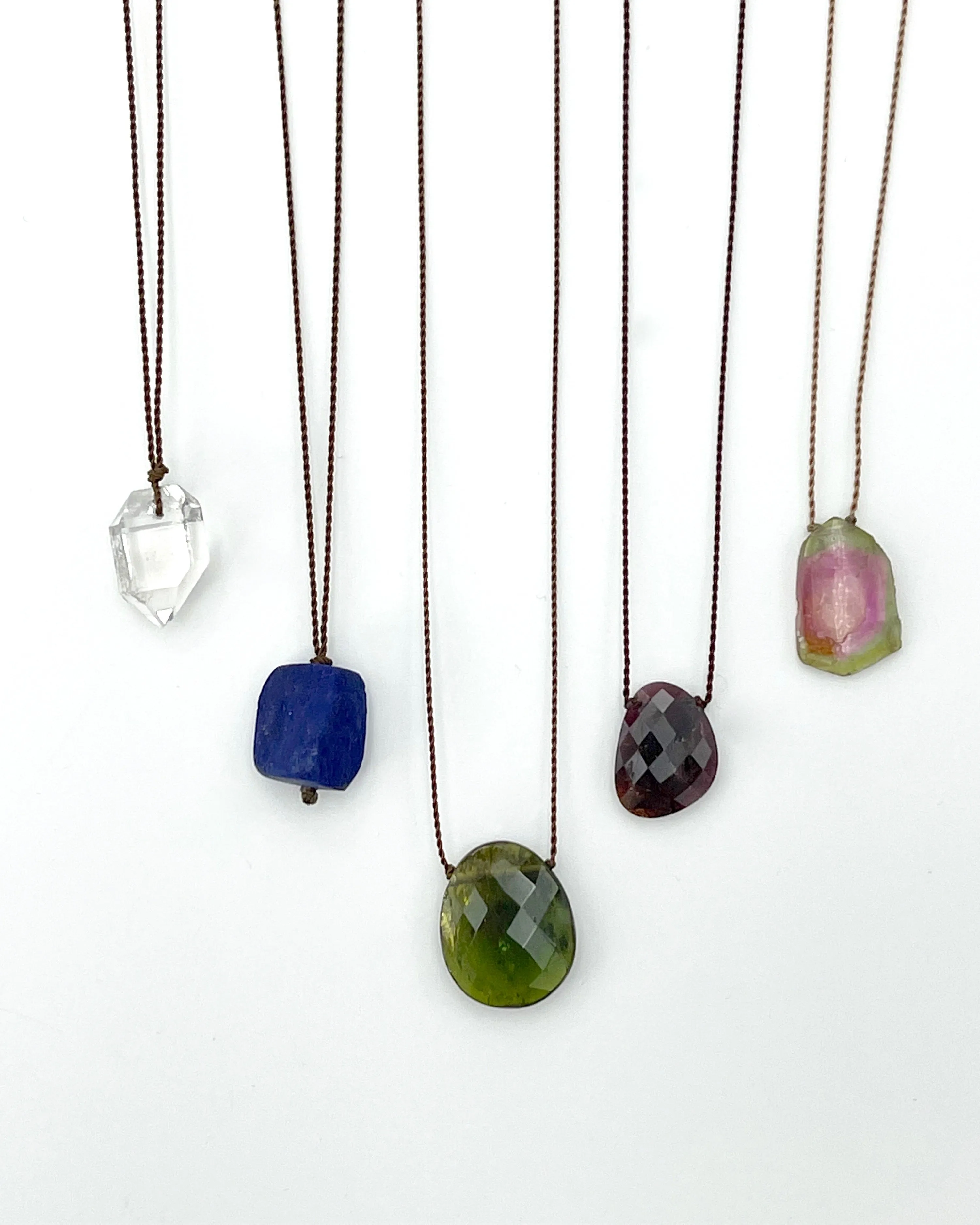 Margaret Solow Single Stone Necklaces