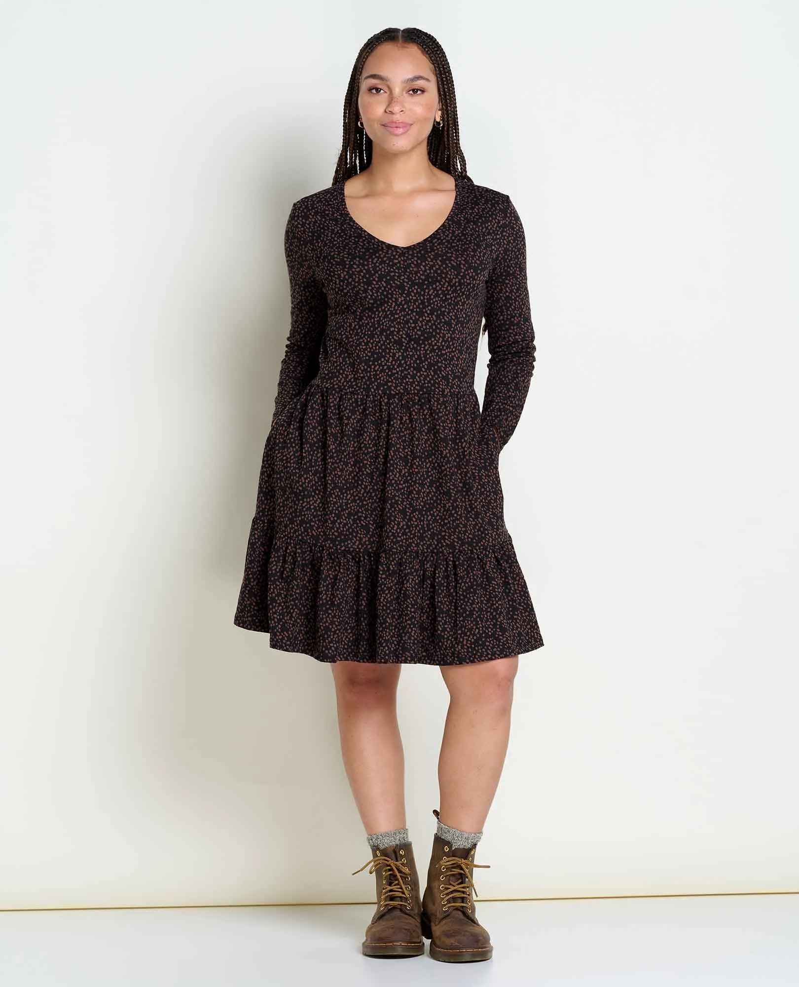 Marley Tiered Long Sleeve Dress