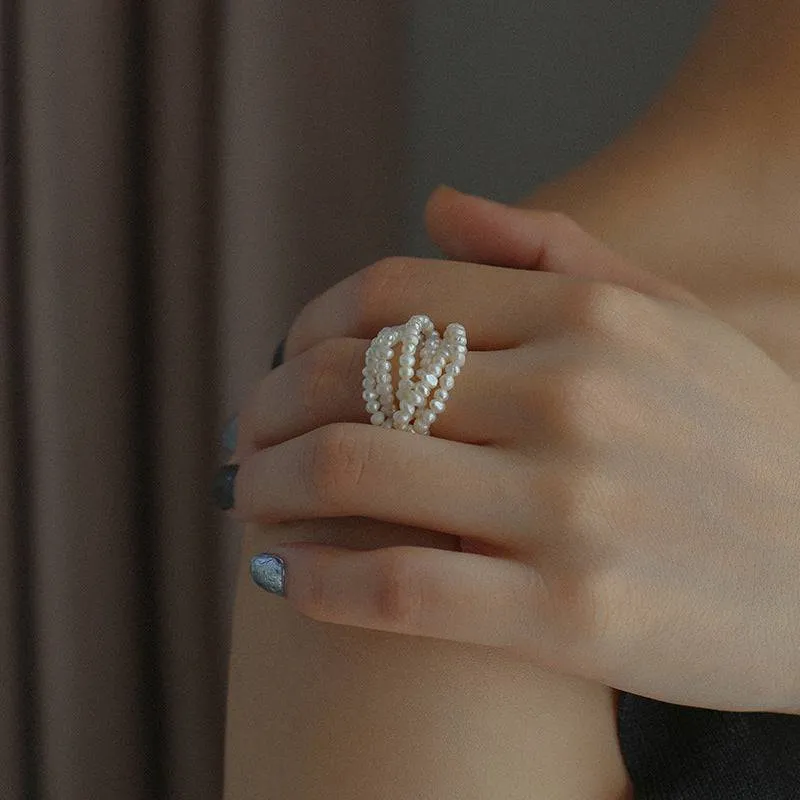 Multi-Layer Rice Pearl Cluster Ring