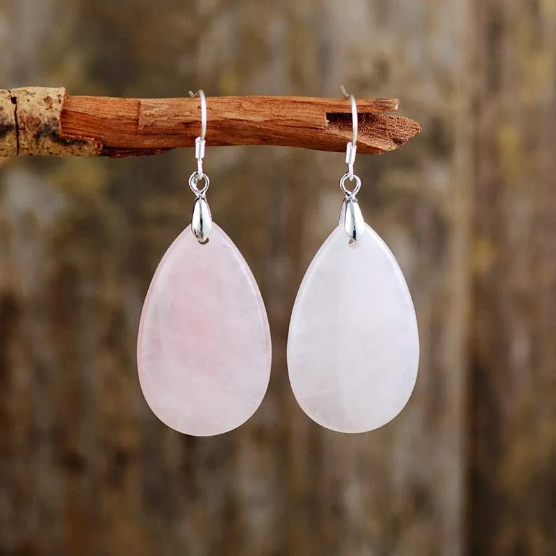 Ngurrbul Rose Quartz Drop Earrings