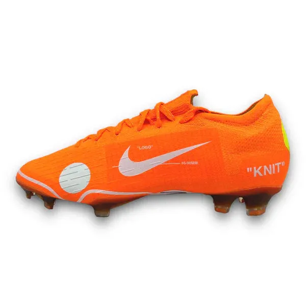 Nike Mercurial Vapor 12 Elite 360 FG x Off-White - Edição Limitada  🟢 𝗣𝗢𝗥 𝗥$𝟮𝟲,𝟬𝟬 🟢