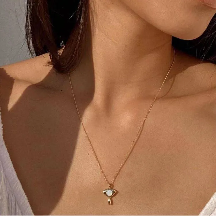 Opal Gold Chain Necklace (US)