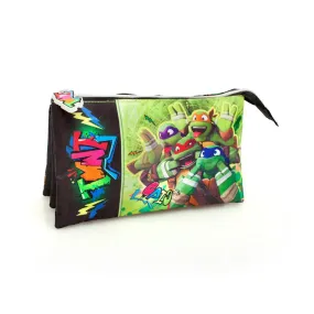 Penar cu 3 compartimente, Ninja Turtles, 22 cm,  3 ani, baieti/fete