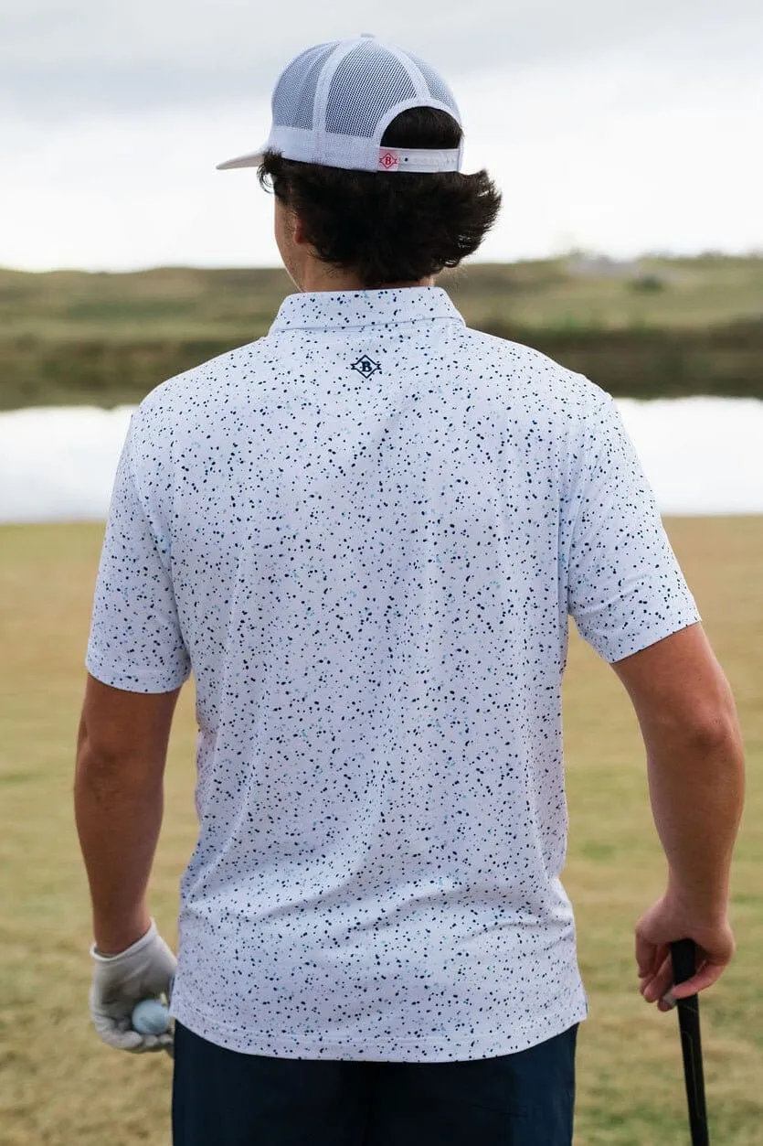 Performance Polo - White Speckled