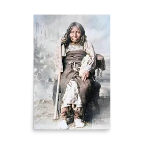 Poison, a Cheyenne woman nearing 100 years old, 1888 Portrait, High Resolution Download