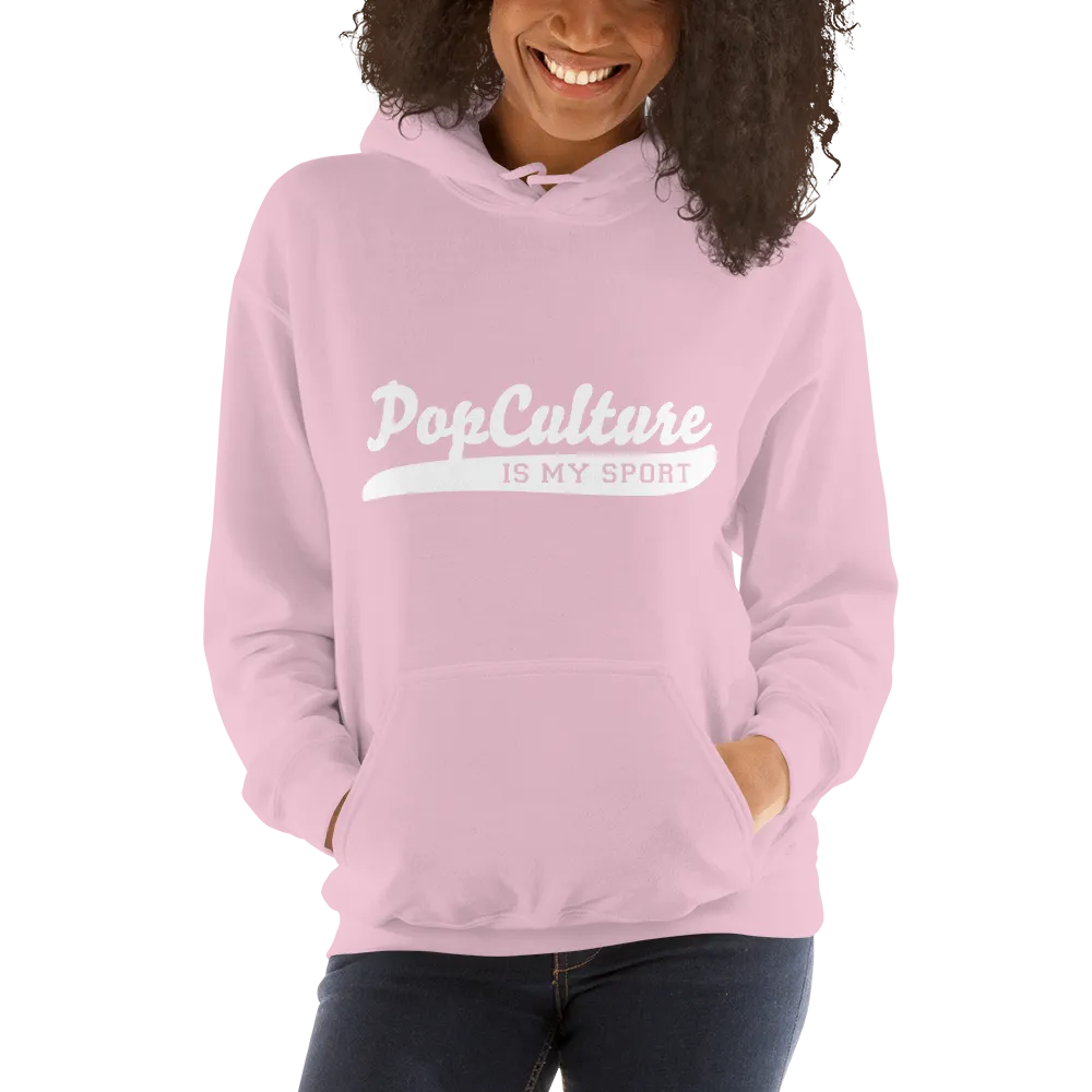 Pop Culture Is My Sport with Ereinfive #5 Jersey on back Unisex Hoodie by Be There in Five