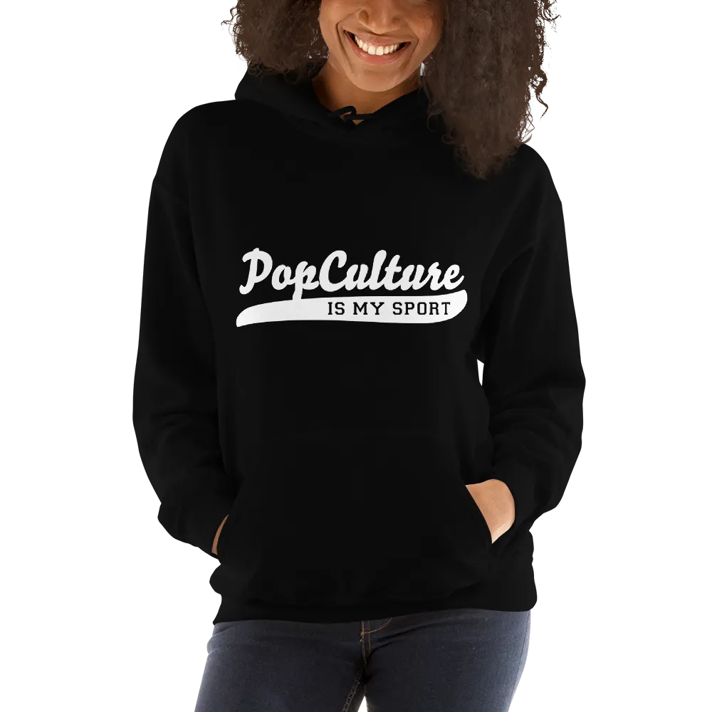 Pop Culture Is My Sport with Ereinfive #5 Jersey on back Unisex Hoodie by Be There in Five