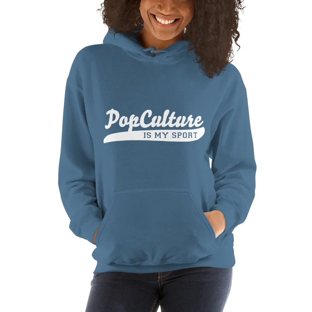 Pop Culture Is My Sport with Ereinfive #5 Jersey on back Unisex Hoodie by Be There in Five