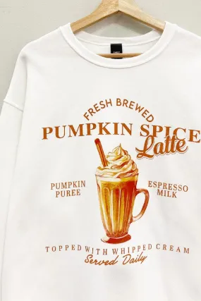 Pumpkin Spice Latte Sweatshirt S-XL