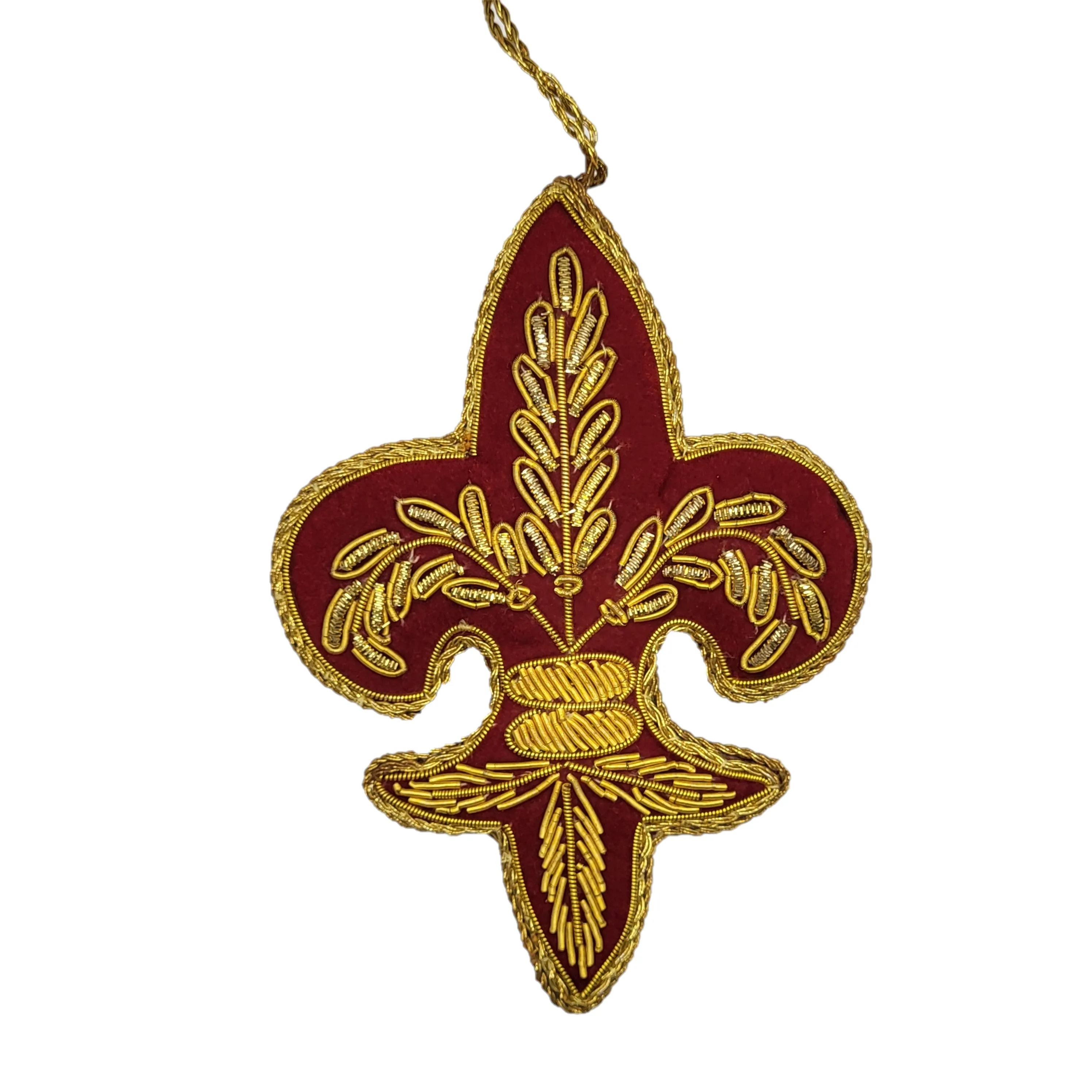 Red and Gold Fleur-de-Lis