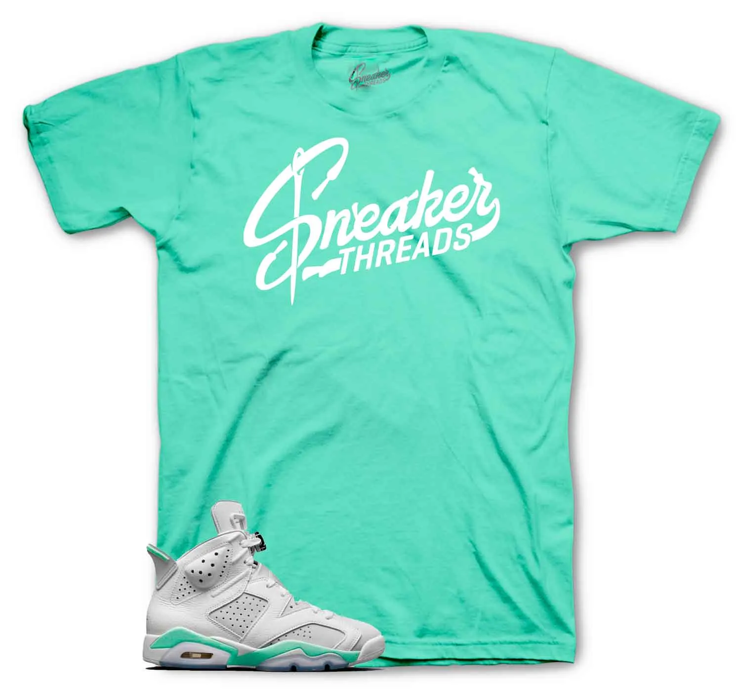 Retro 6 Mint Foam ST Logo Shirt