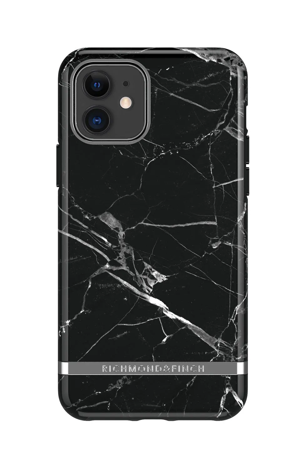 RICHMOND & FINCH Case iPhone 11/Pro/Pro Max - Black Marble / Silver