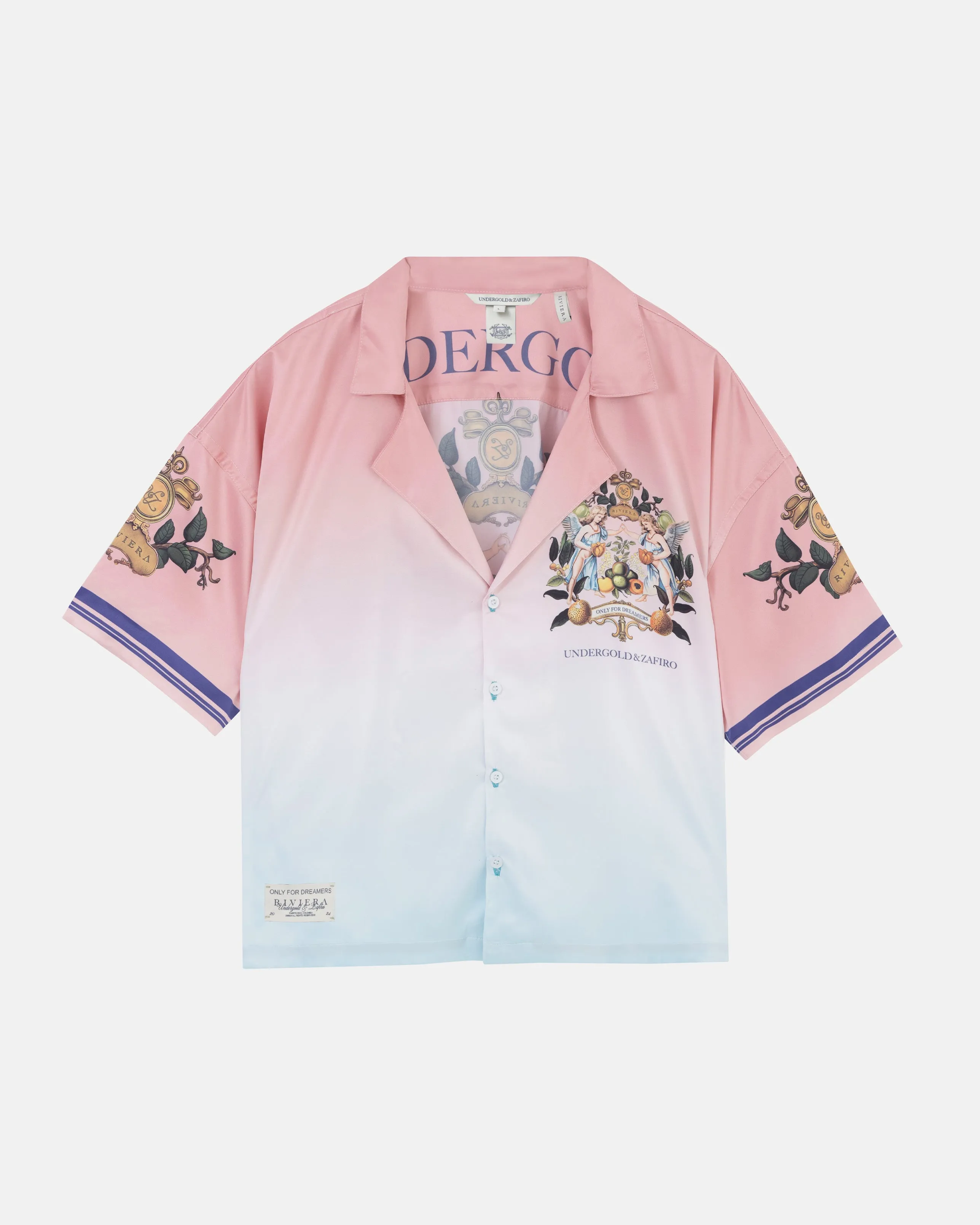 Riviera Fruit Angels Short Sleeve Shirt Pink