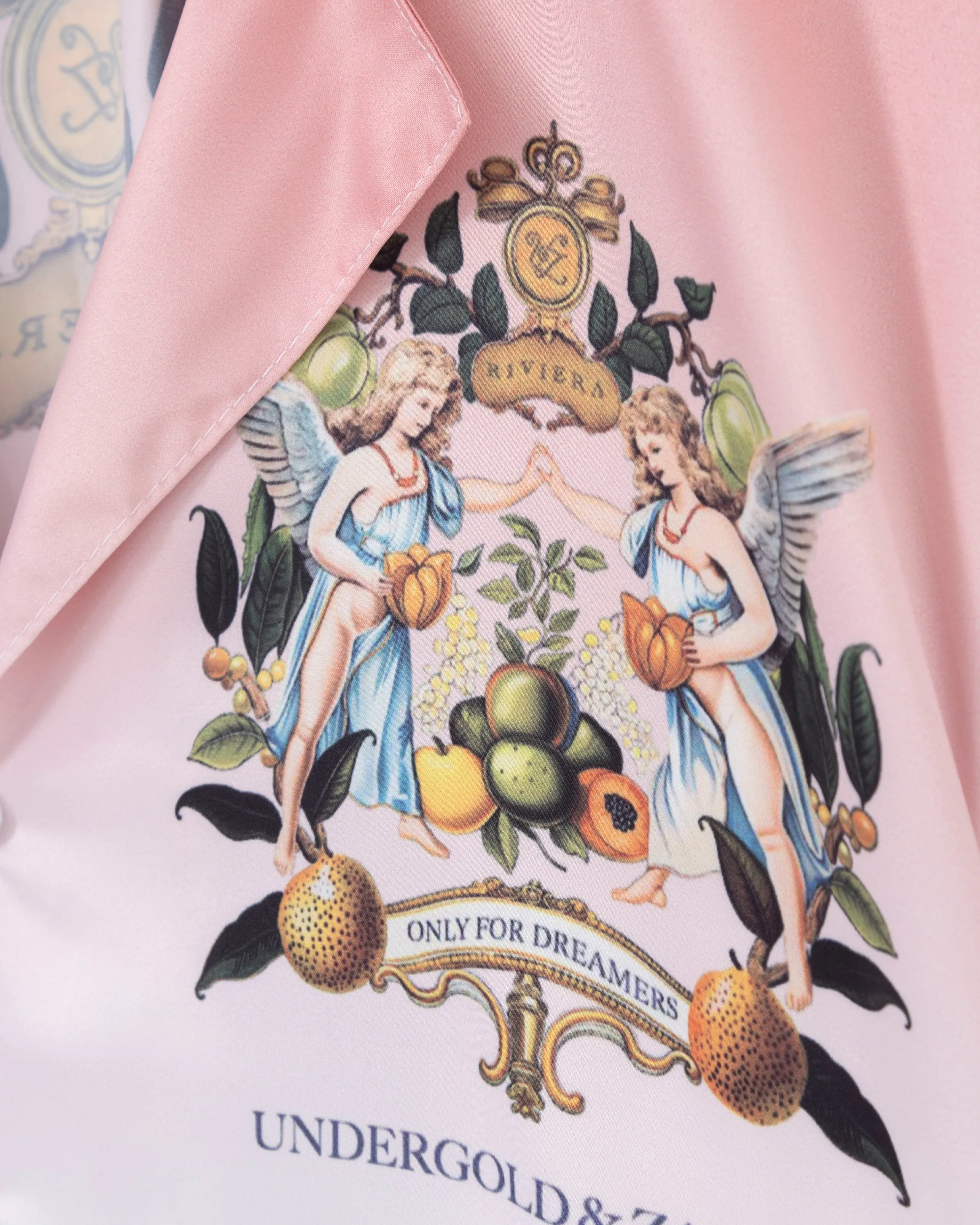 Riviera Fruit Angels Short Sleeve Shirt Pink