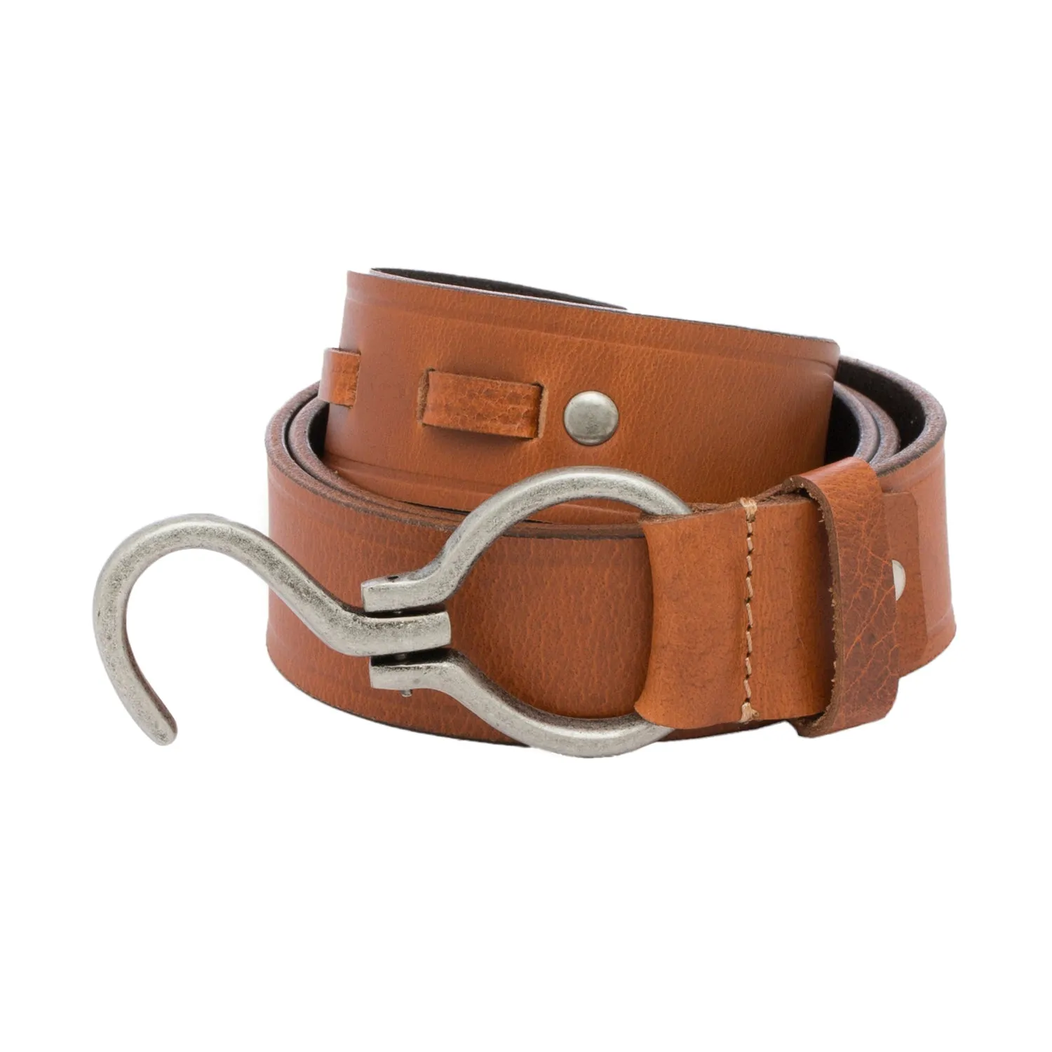 RL S Buckle Leather Mens Belt