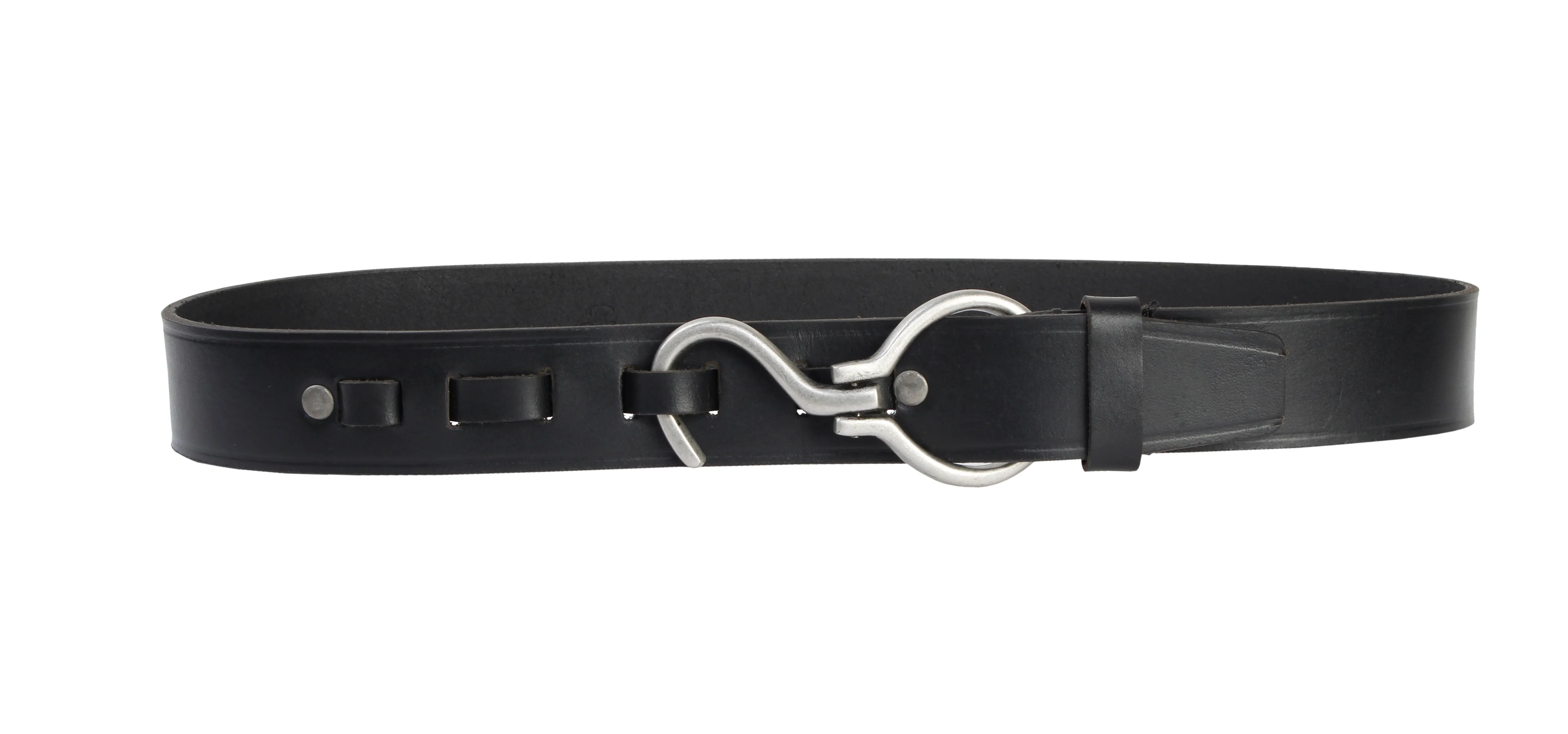 RL S Buckle Leather Mens Belt