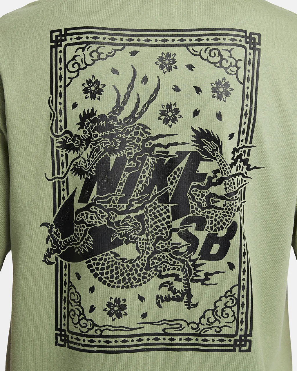 SB Skate Tee 'Year of the Dragon Oil Green'