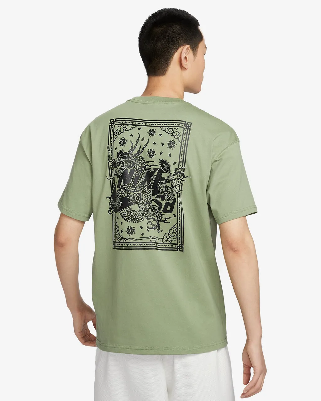 SB Skate Tee 'Year of the Dragon Oil Green'