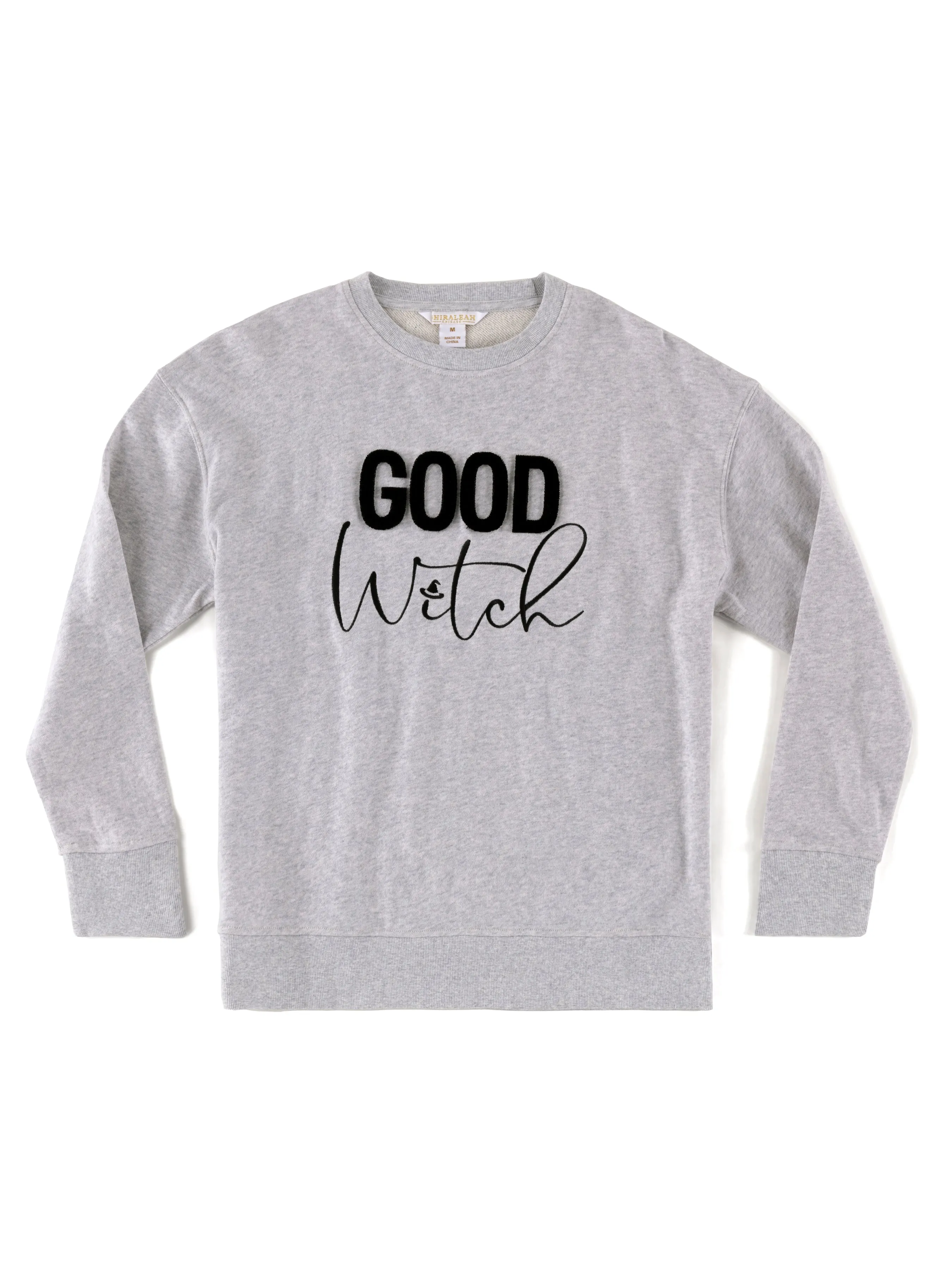 Shiraleah "Good Witch" Sweatshirt, Grey