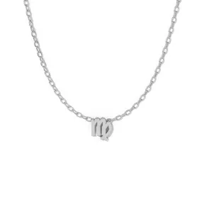 Silver Virgo Zodiac Necklace