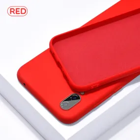 Soft Red Silicone Phone Case for Huawei