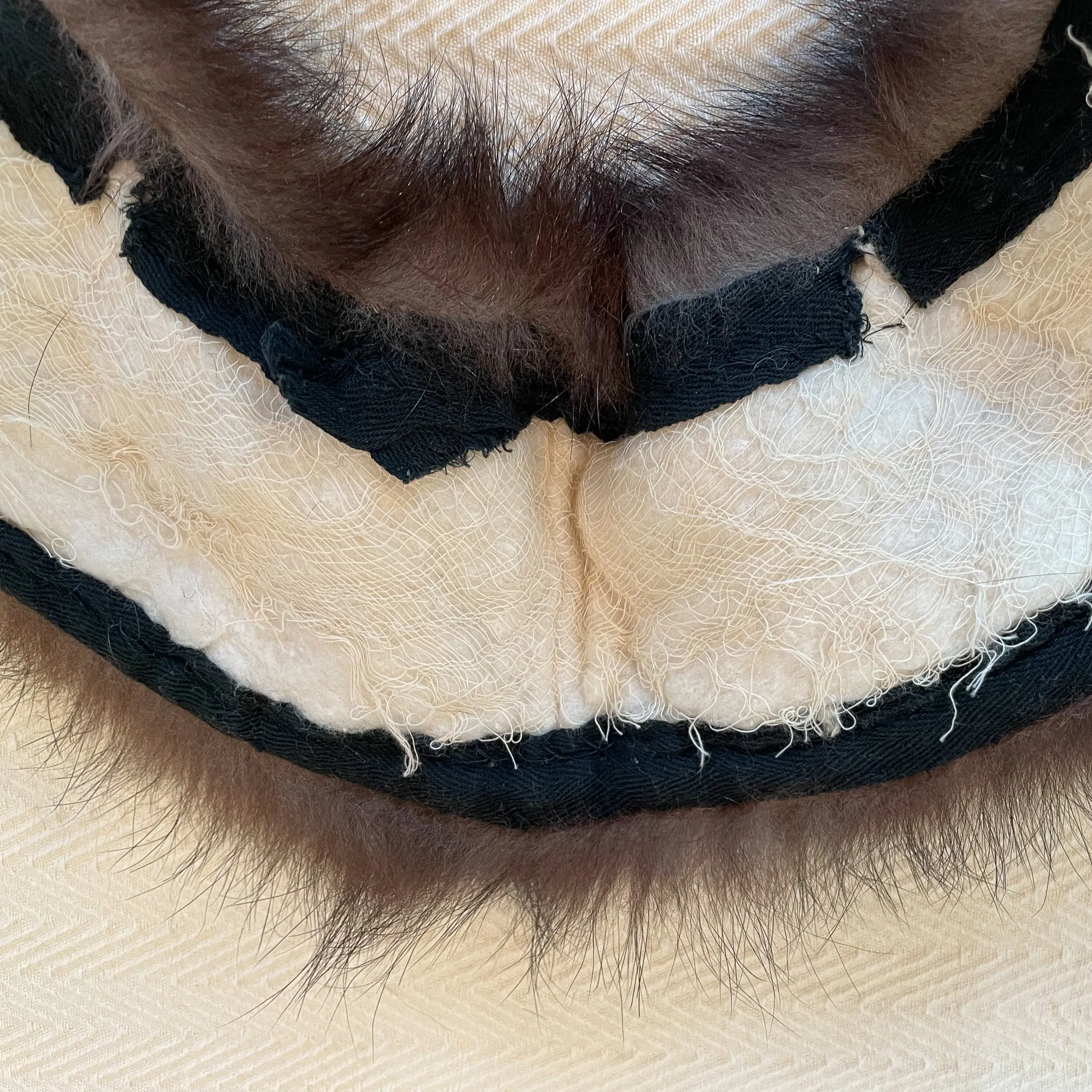 SOLD Vintage Fur Collar Collar and Cuff Set, Replacement or Costume Prop Study, 3 Piece Set