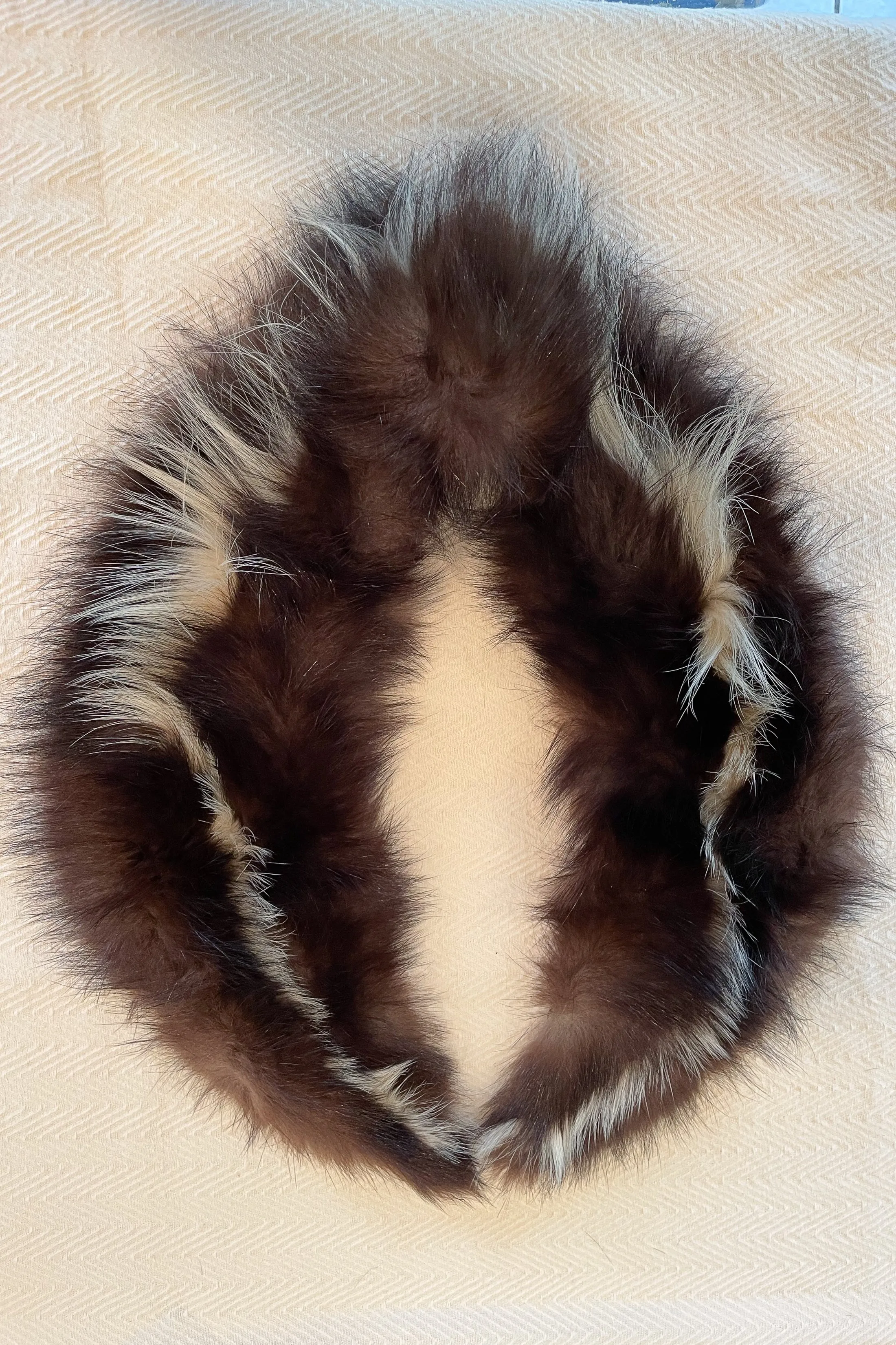 SOLD Vintage Fur Collar Collar and Cuff Set, Replacement or Costume Prop Study, 3 Piece Set