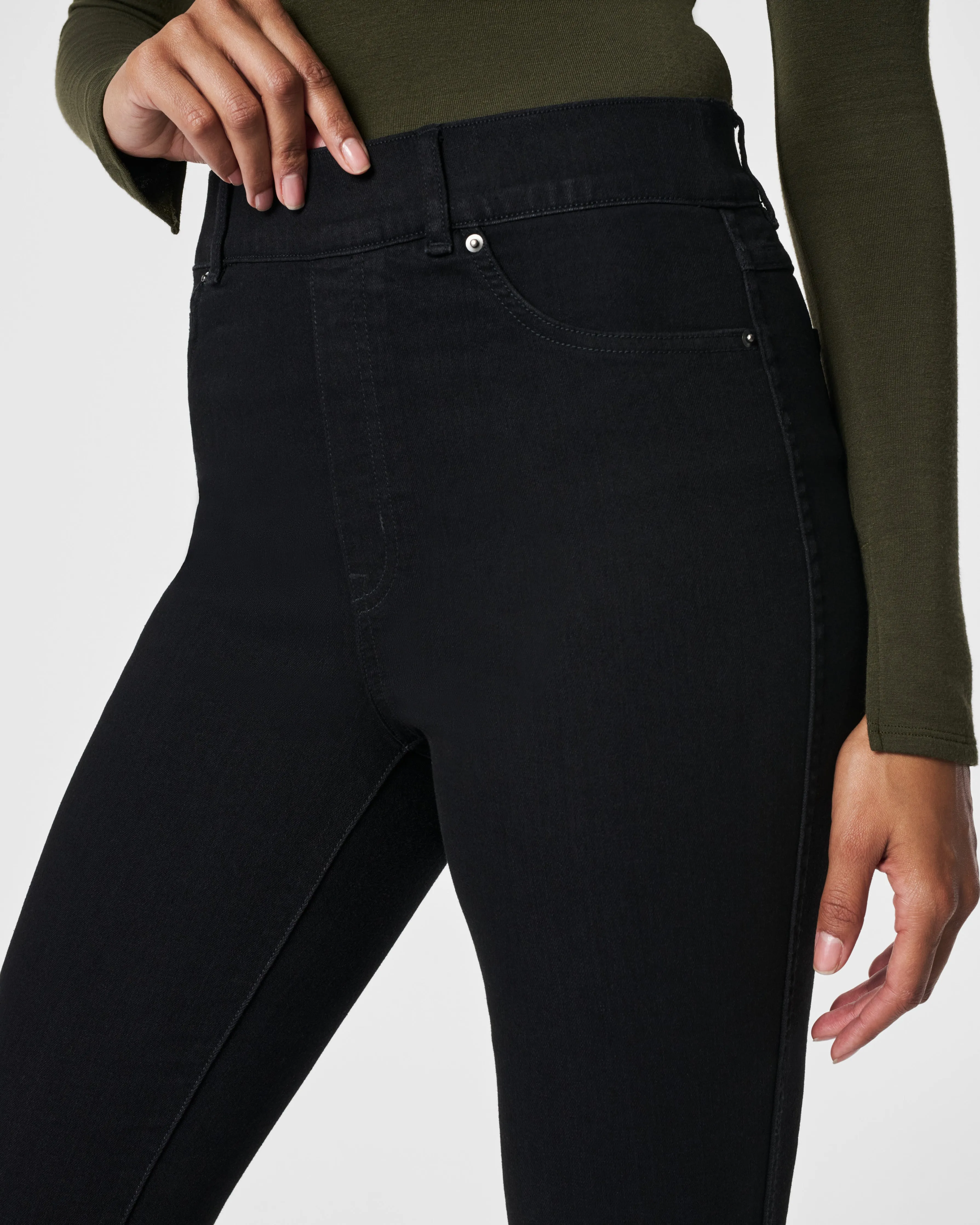 SPANXshape™ EveryWear Ankle Skinny Jeans, Clean Black