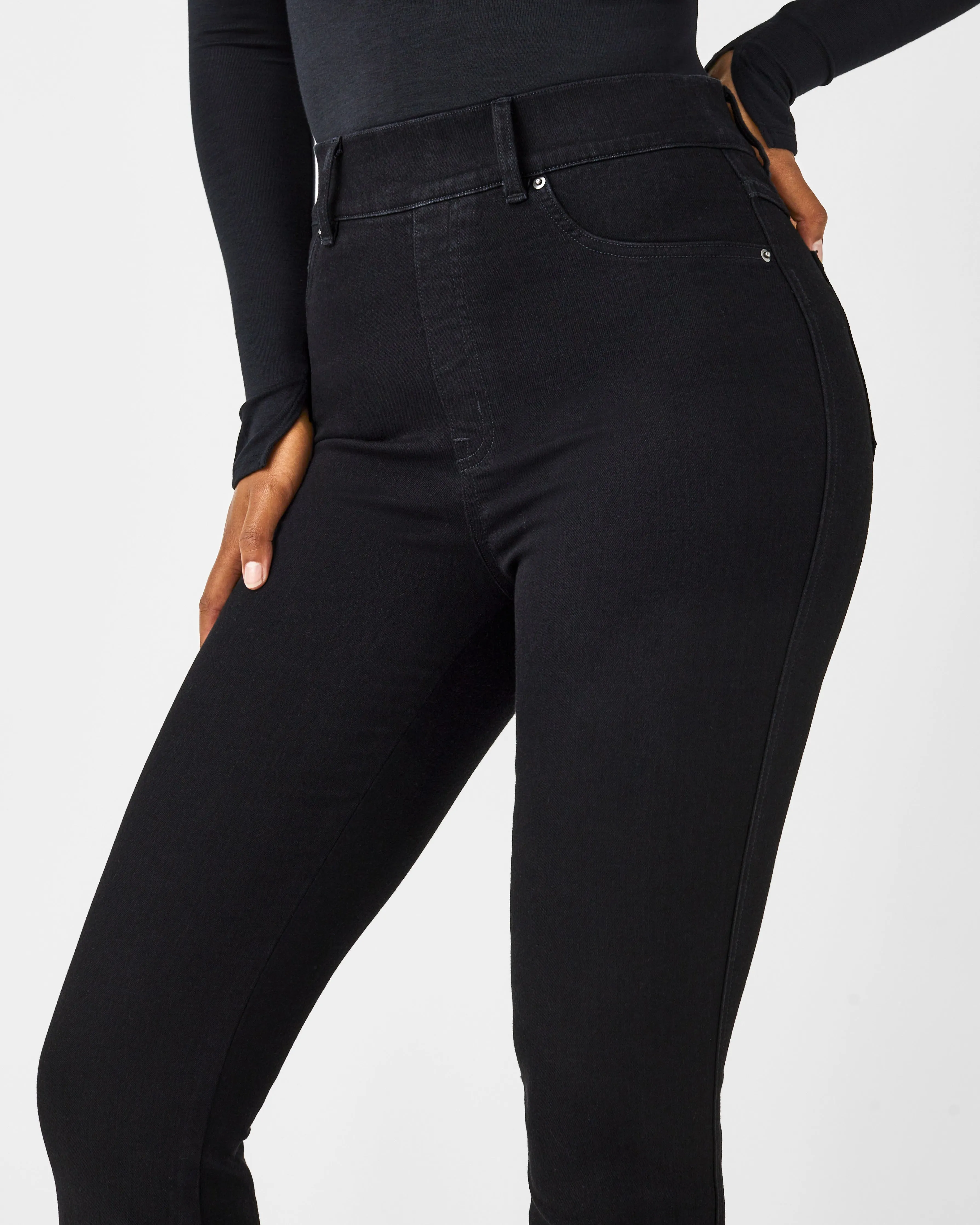 SPANXshape™ EveryWear Flare Jeans, Clean Black