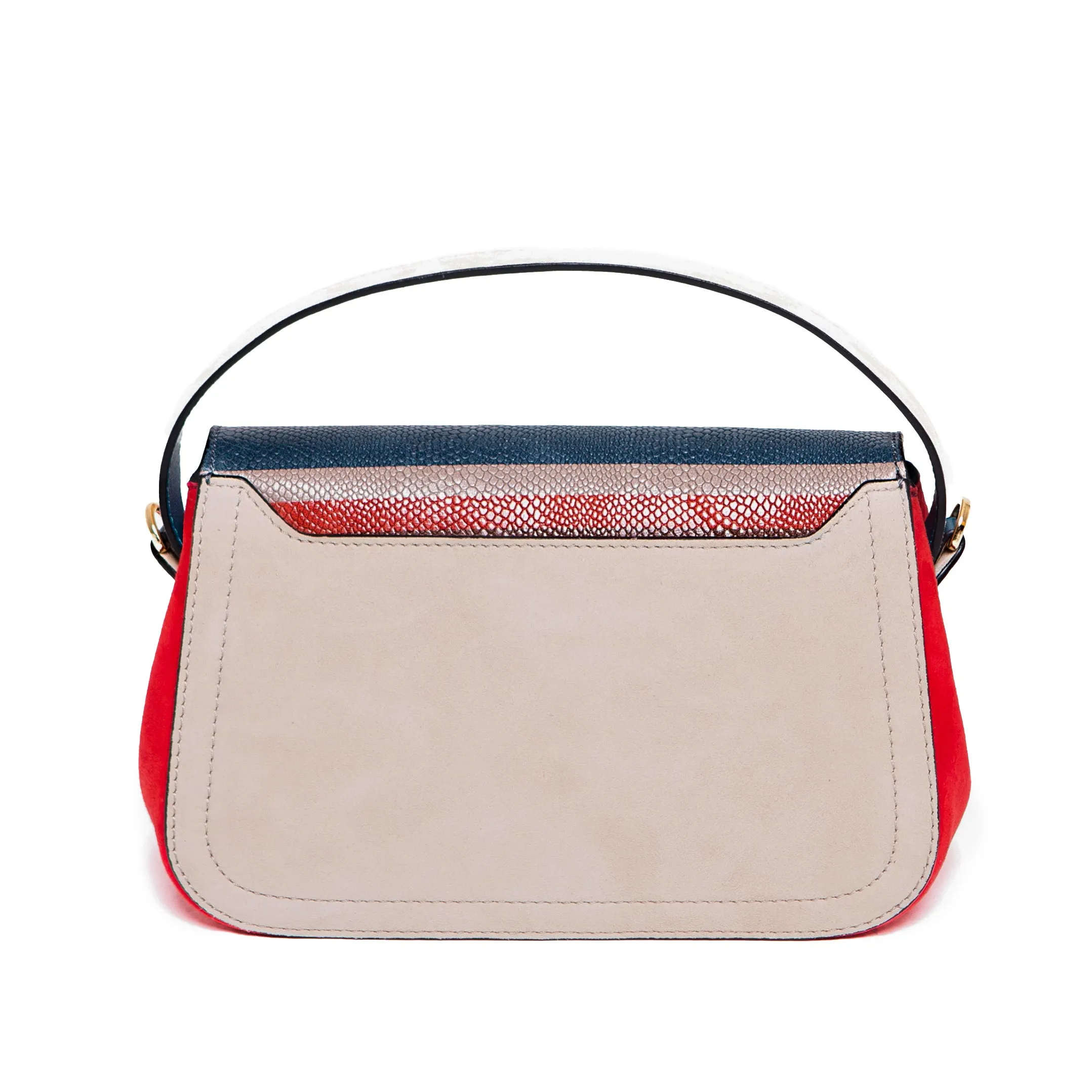 Striped Red Mira Shoulder Bag