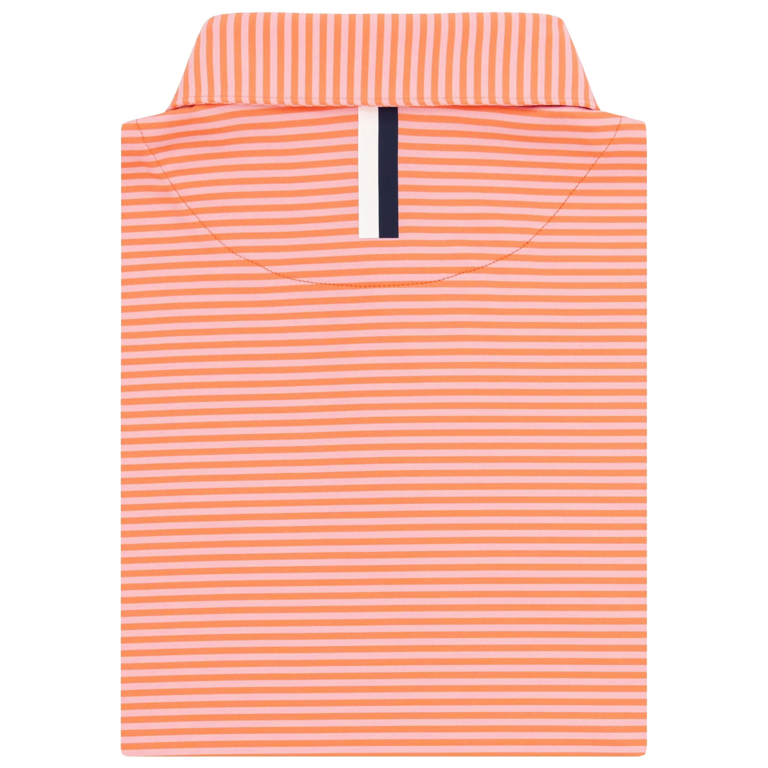 The Birdie Stripe | Performance Polo | The Birdie Stripe - Sunrise/Flamingo Pink