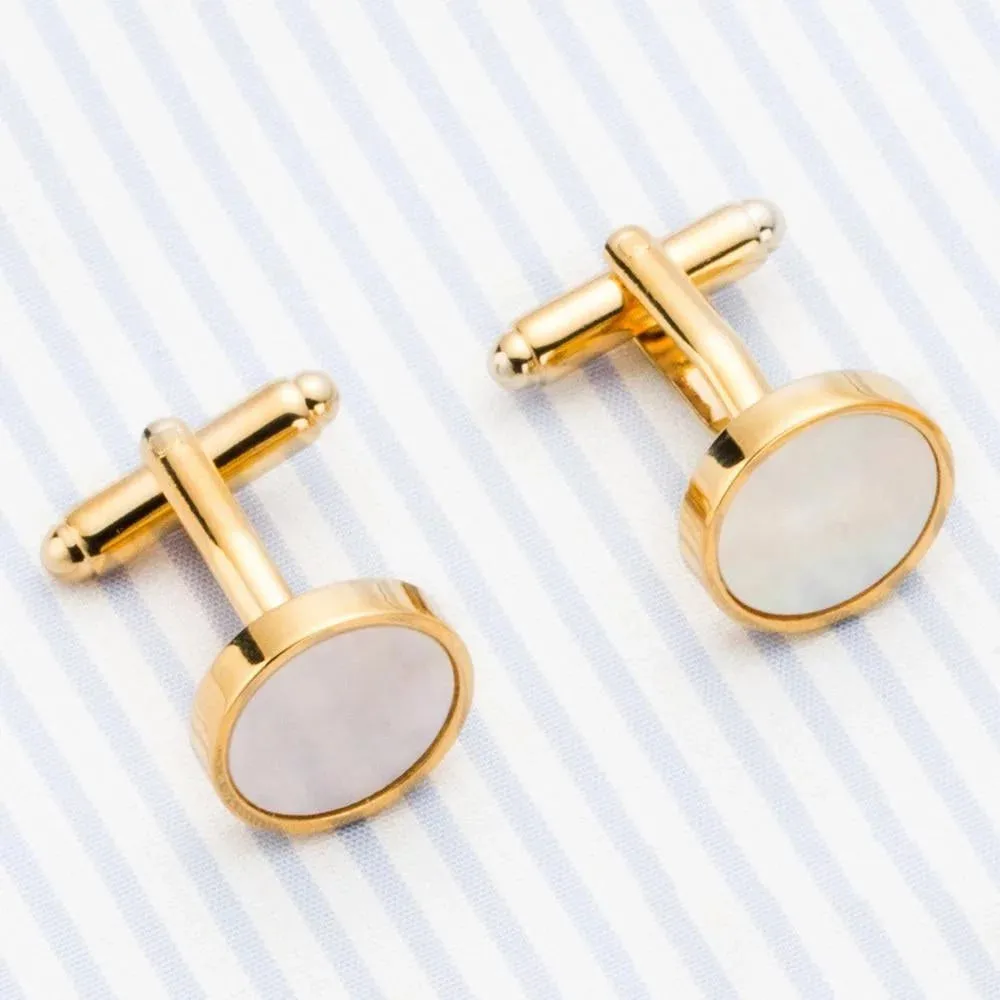 The Octave Mother Of Pearl Cuff Links