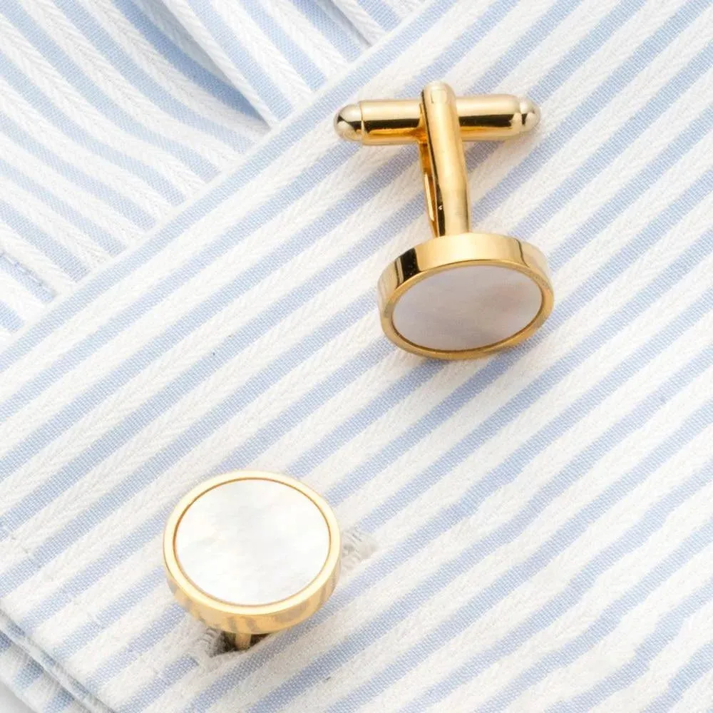 The Octave Mother Of Pearl Cuff Links