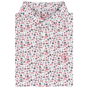 The Ohio State Gameday | Collegiate Polo | The Ohio State Gameday - White/Roar Red