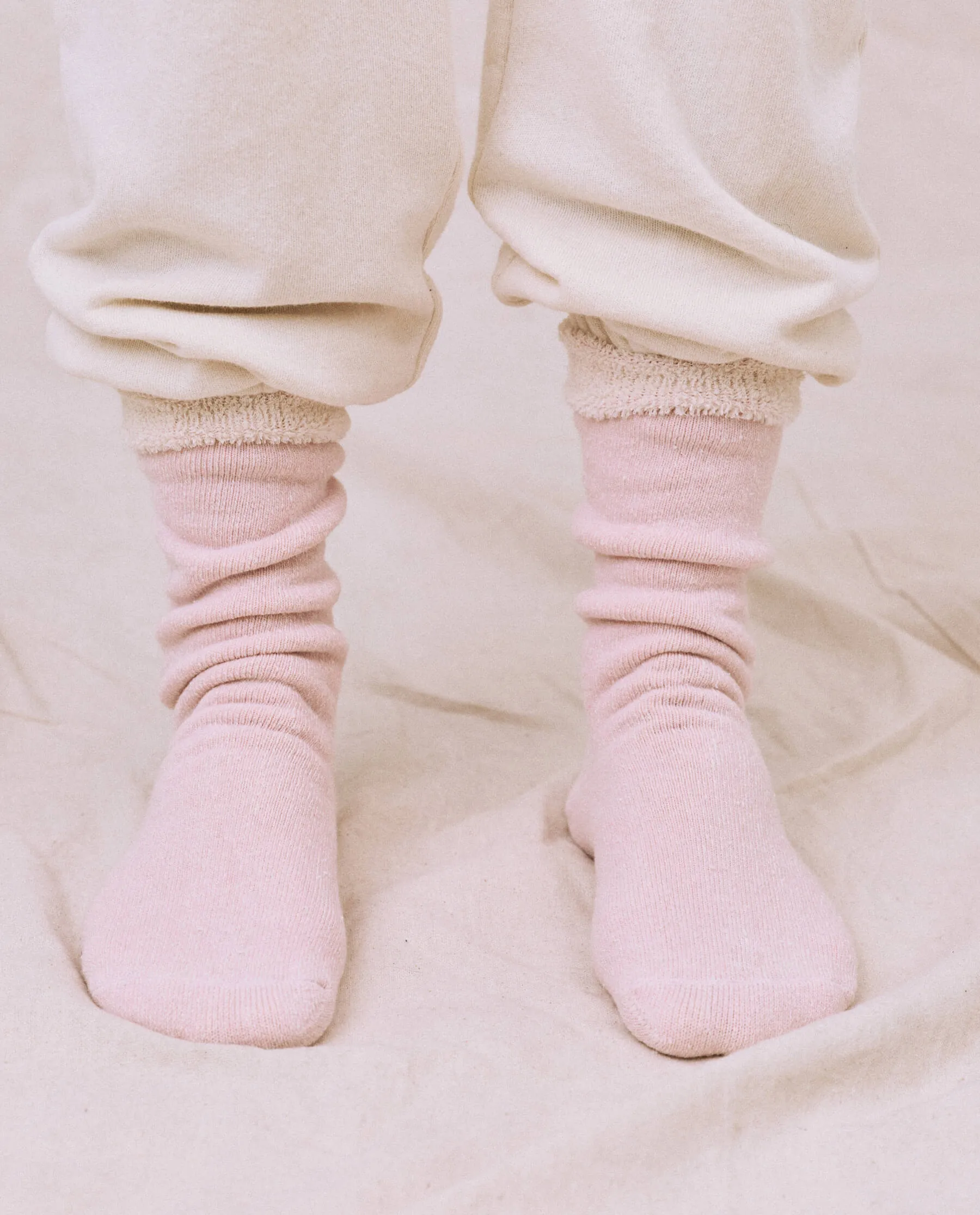 The Sweatshirt Sock. -- Pale Pink