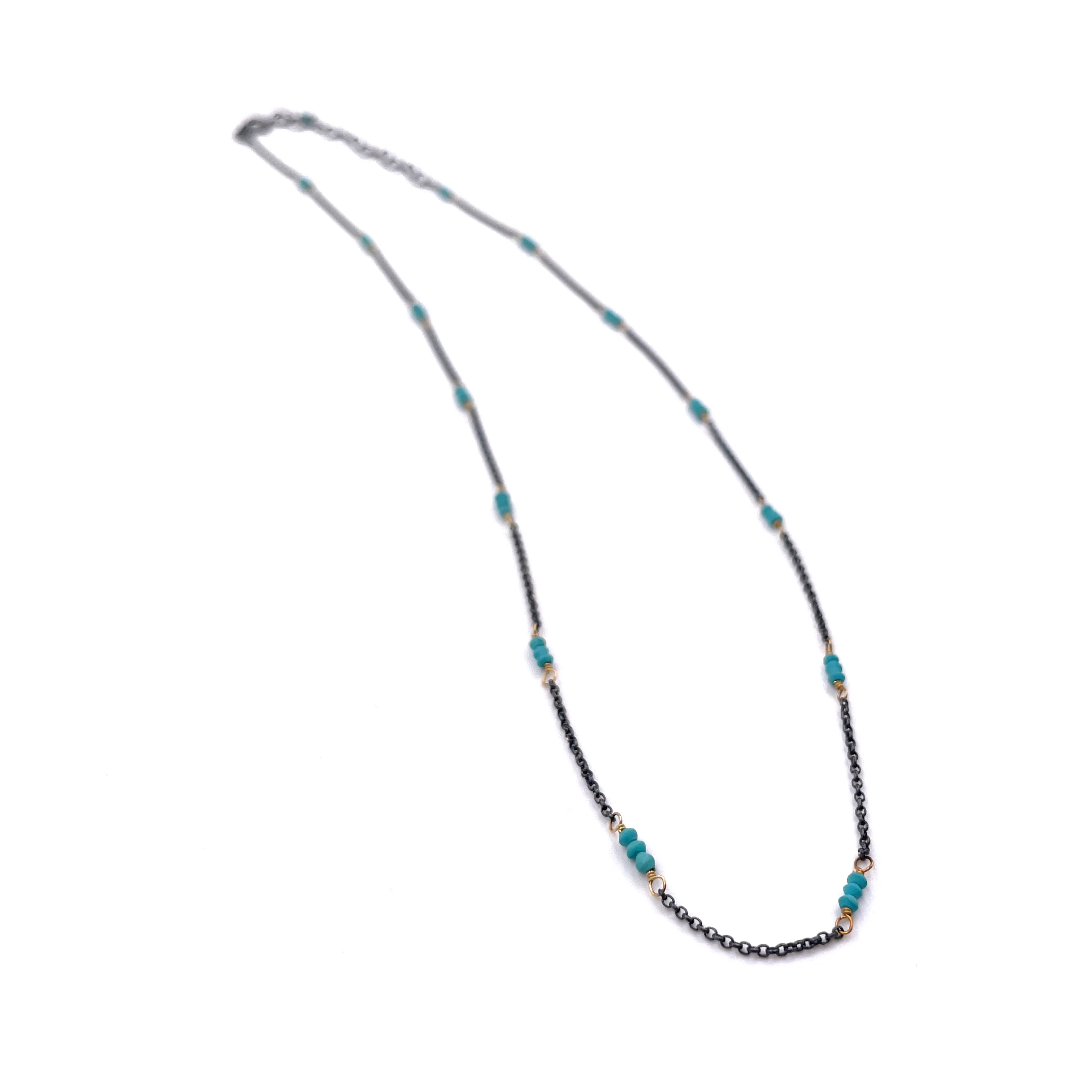 Turquoise Station Necklace