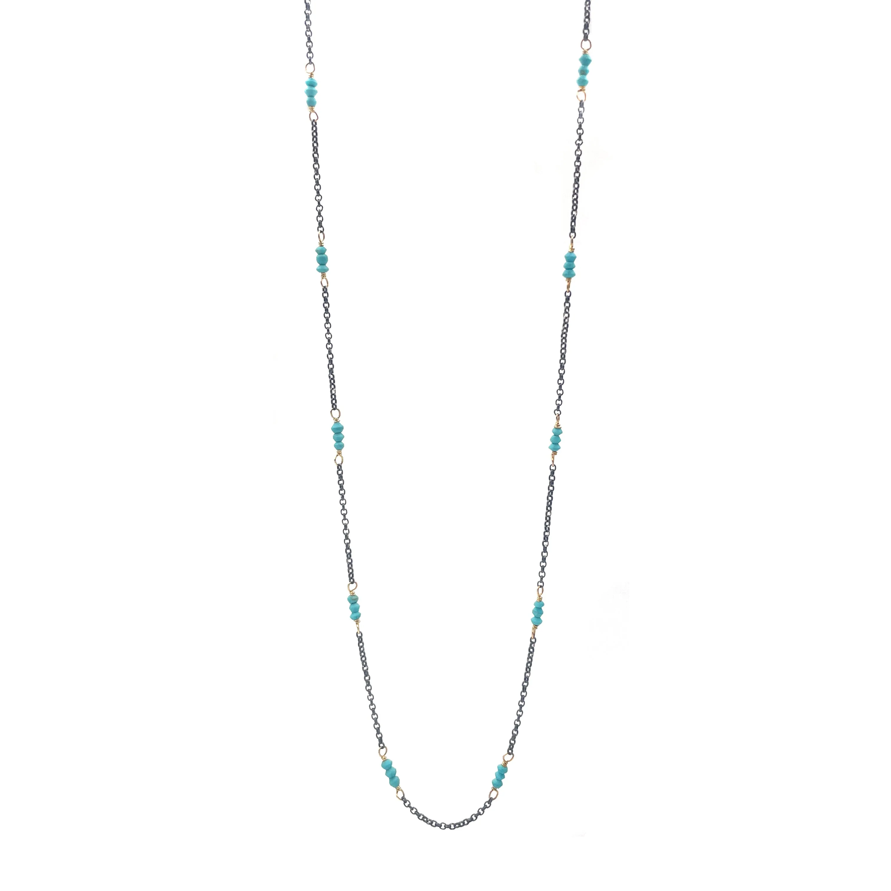 Turquoise Station Necklace