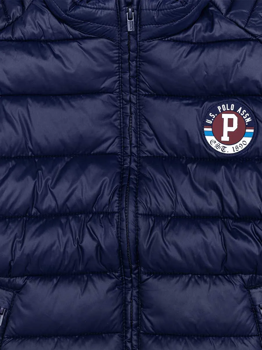 USPA Boys Jacket Quilted Full Sleeve Navy VR033 USPJK141