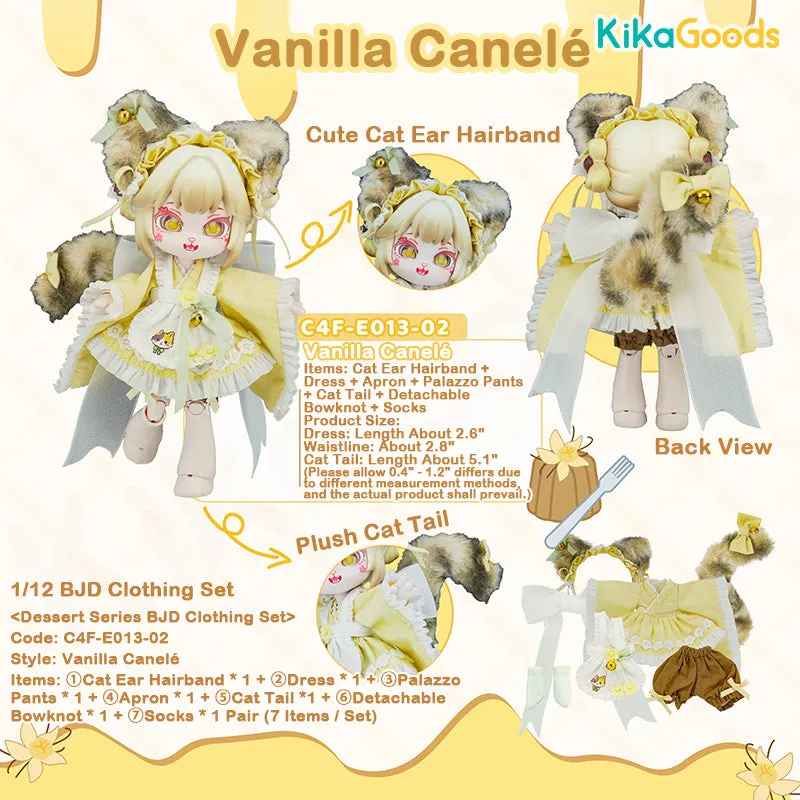 Vanilla Canelé 1/12 BJD Limited Clothing Set