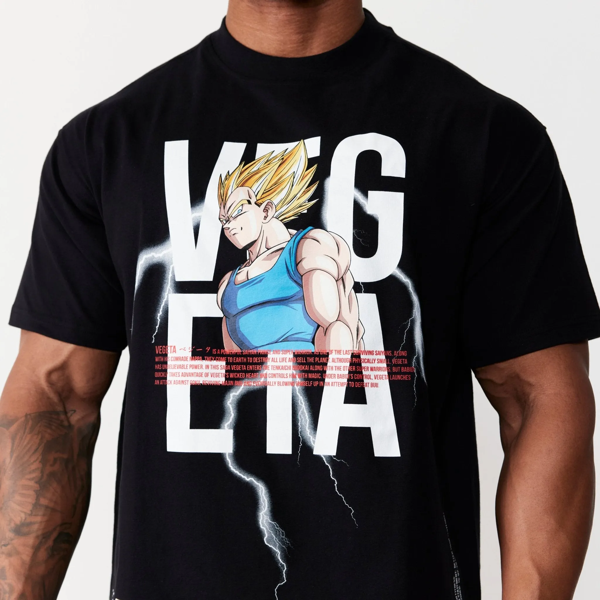 Vanquish DBZ Vegeta Black Oversized T Shirt