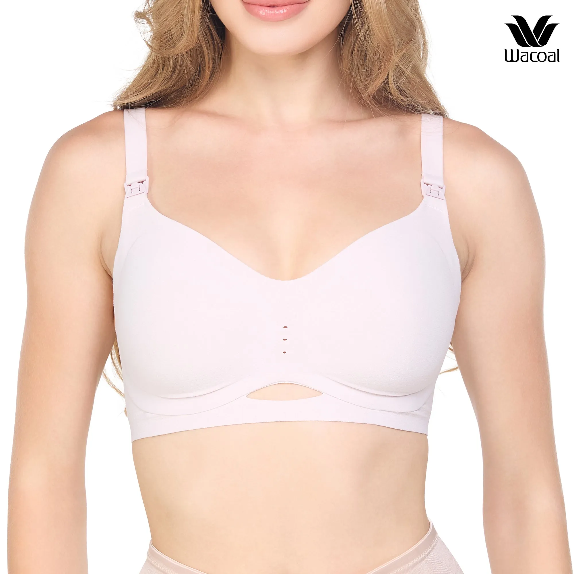 Wacoal Maternity Smart Size Bra รุ่น WM1Y03 สีชมพูกุหลาบป่า (WR)