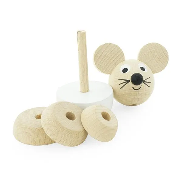 Wooden Mouse Stacking Puzzle - Hobbs